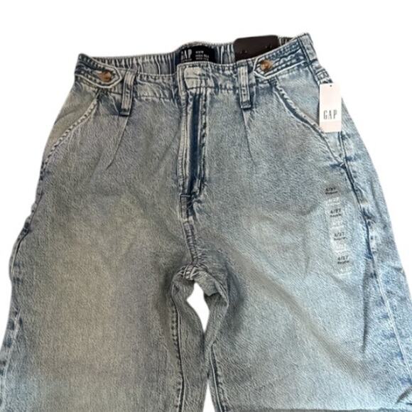 New Gap Factory High Rise Wide Leg SuperLight Denim Jeans 4/27 - Picture 3 of 10